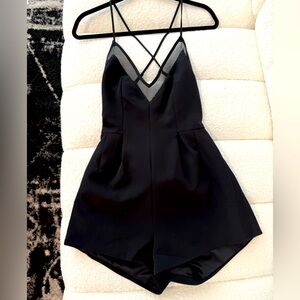 Black Strappy Romper